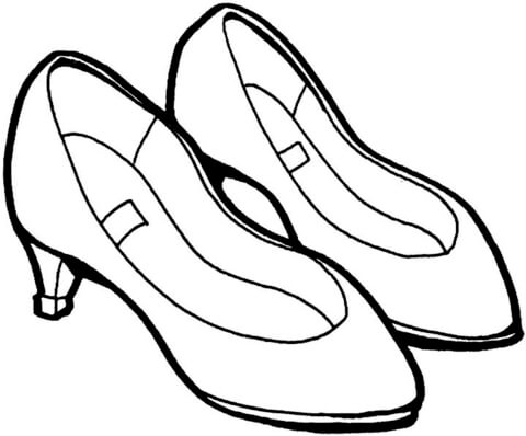 Summer Shoes  Coloring Page